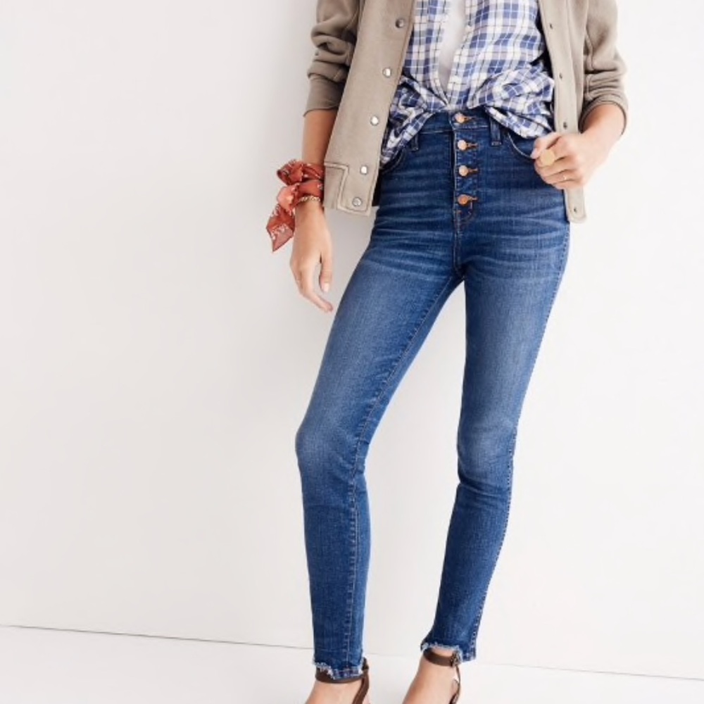 Madewell 10-inch rose skinny jeans